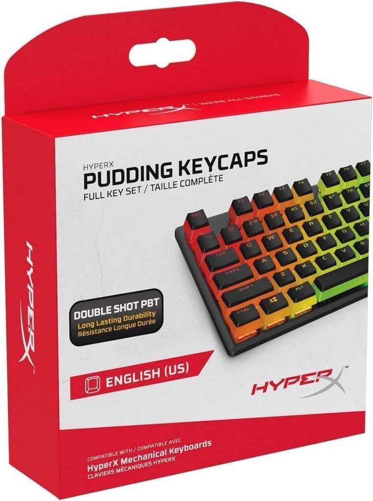 Tastaturi HyperX Pudding — Set complet de taste — PBT — {Negru}