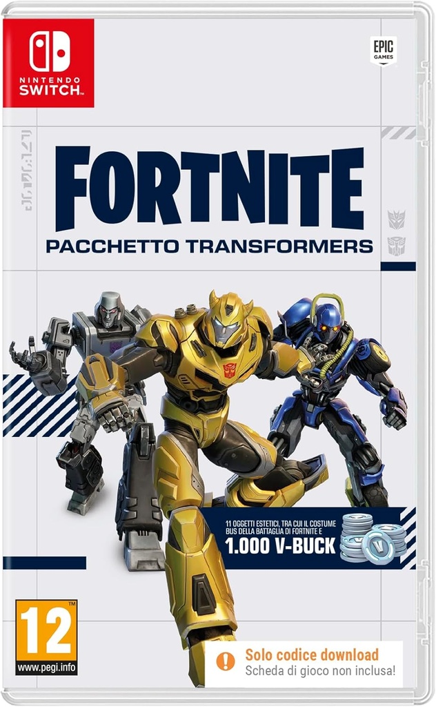 Fortnite Transformers Pack (Codul de descărcare a jocului în cutie) - Comutare