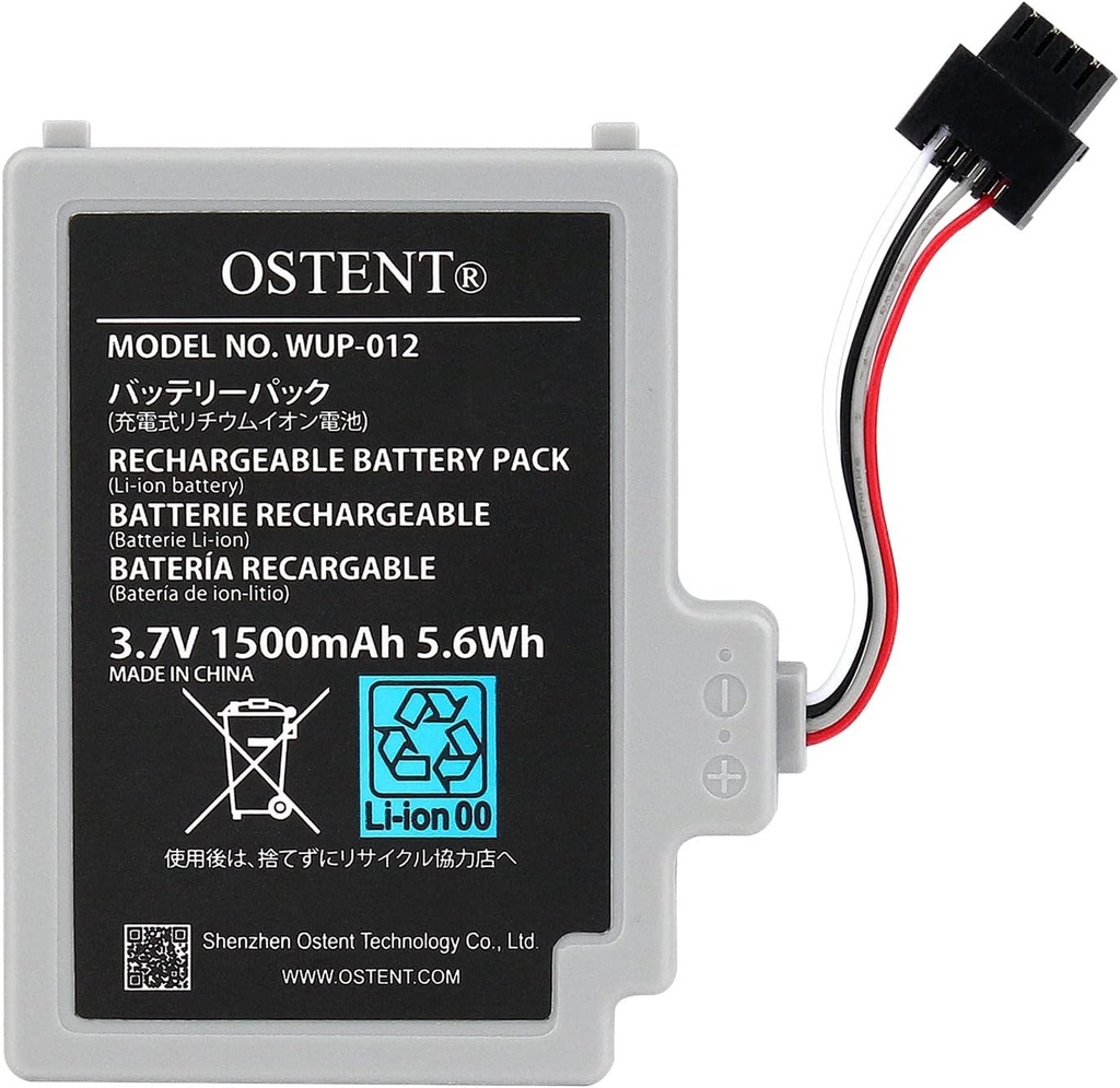 OSTENT 3.7V 1500mah Li-Ion polimer litiu ion baterie reincarcabila de inlocuire pentru Nintendo Wii U Gamepad