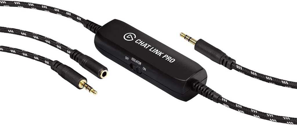 Elgato Chat Link Pro - Adaptor audio pentru PS5, PS4, Nintendo Switch, inregistrare audio chat, sunet de joc, cablu foarte lung