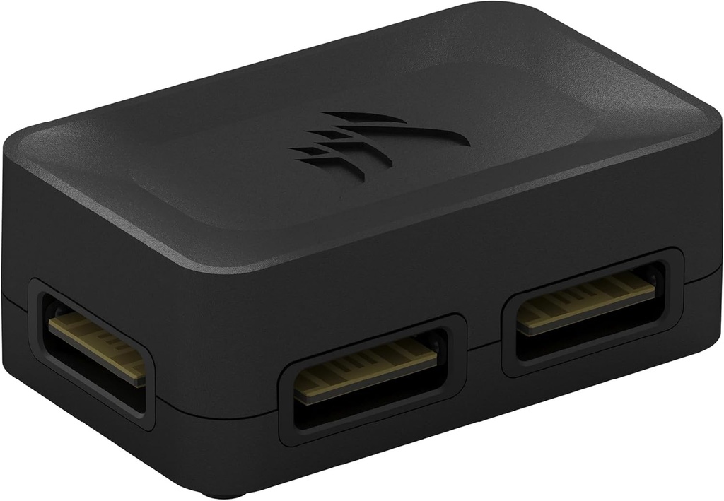 Corsair iCUE LINK Splitter de semnal in 4 cai - Pentru setari personalizate de racire - Montare magnetica - Necesita hub de sistem iCUE LINK (Vandut separat) - Negru