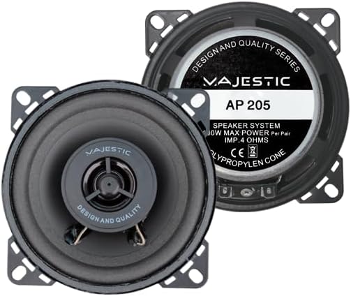 Majestic AP 205 SC – Pereche de boxe auto cu două căi de 100 mm (4”) 100 W în cutie