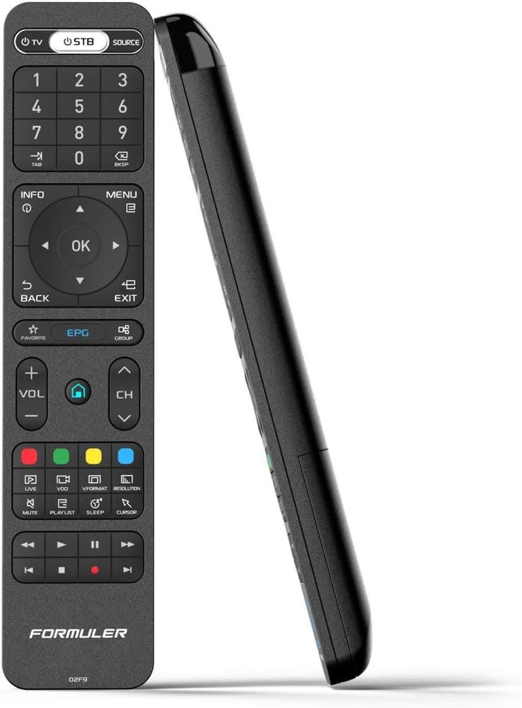 Versiunea Formuler 02F9 Telecomanda de invatare inteligenta IR originala actualizata pentru Z8/Z Alpha/Z+ Neo/Z7+ 5g/ZX5g/Z7+/ZX/Z+/Z Nano de catre Sales UK