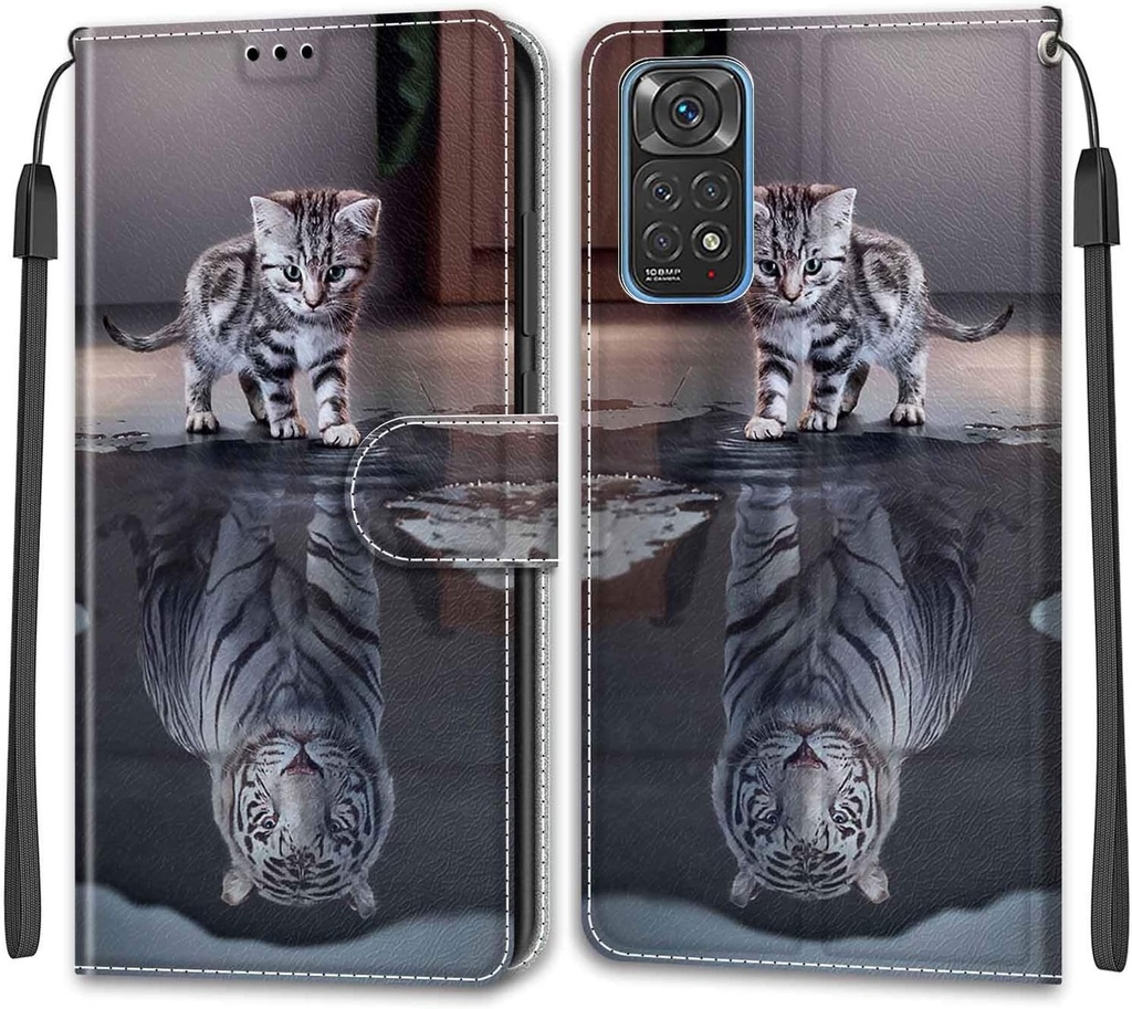 Husa pentru Xiaomi Redmi Note 11 Global/Note 11S Global Husa, cu [Functie Stand] si [2 sloturi pentru card] Husa din piele PU compatibila cu Xiaomi Redmi Note 11 Global/Note 11S Global