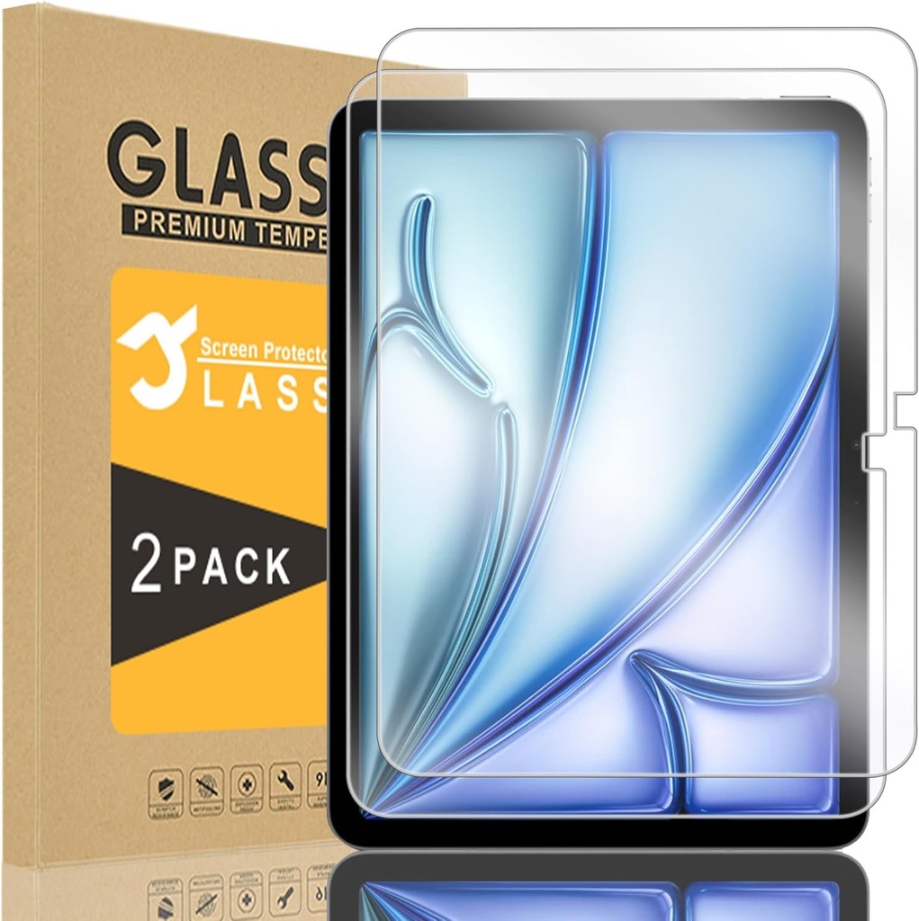 Sevrok protectie de ecran din sticla Panzer pentru iPad Pro 12,9" (model 2022/2021/2020/2018, a 6-a/5-a/4-a/3-a generatie), duritate 9H, protectie completa, rezistenta la spargere, protector HD transparent