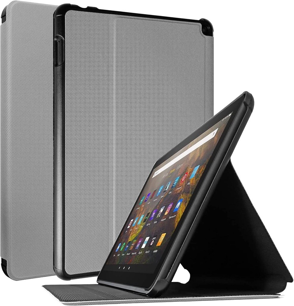 Husa pentru tableta TOKILO Fire HD 10, husa TOKILO din piele moale, suport reglabil, husa Auto Wake/Sleep pentru noua tableta Kindle Fire HD 10/10 Plus/Kids Edition generatia a 11-a, 2021