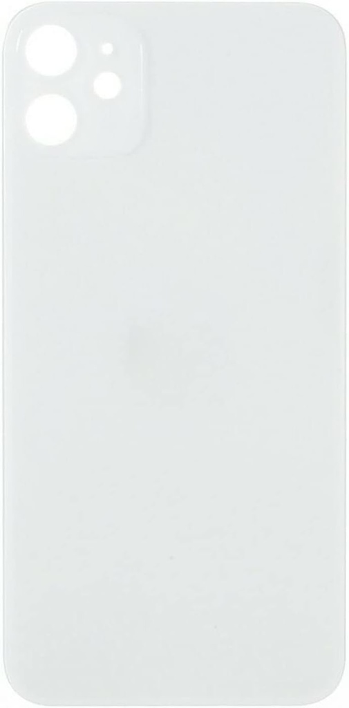 Cadru pentru capacul din spate ELLENNE compatibil pentru iPhone 11 - Geam capac din spate Negru Alb Aur (alb/argintiu)