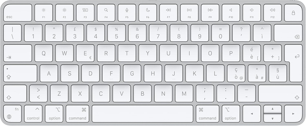 Apple Magic Keyboard: Bluetooth, reîncărcabilă. Compatibil cu Mac, iPad sau iPhone; italian, argint