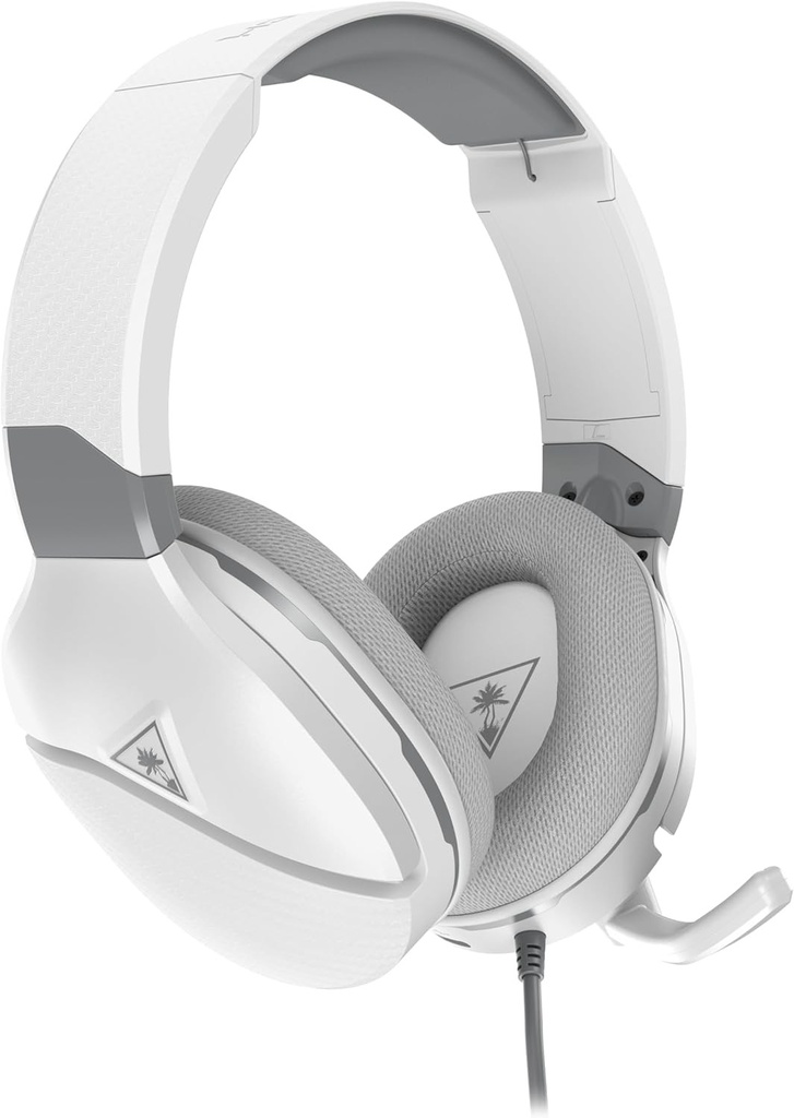 Casti pentru jocuri Turtle Beach Recon 200 Gen 2 alb cu amplificator - PS5, PS4, Xbox Series X|S, Xbox One, Nintendo Switch si PC