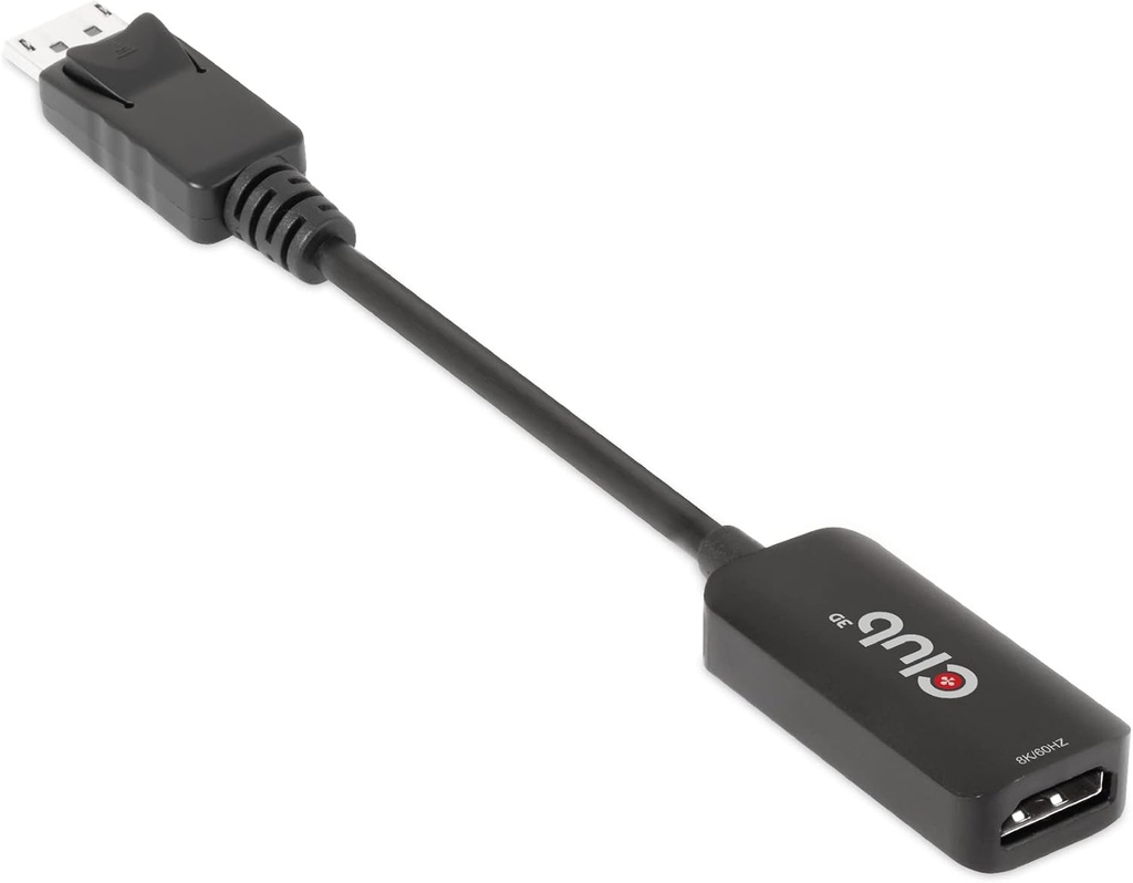 Adaptor activ Club3D DisplayPort™ 1.4 la HDMI™ 4K120Hz/8K60Hz HDR St./B