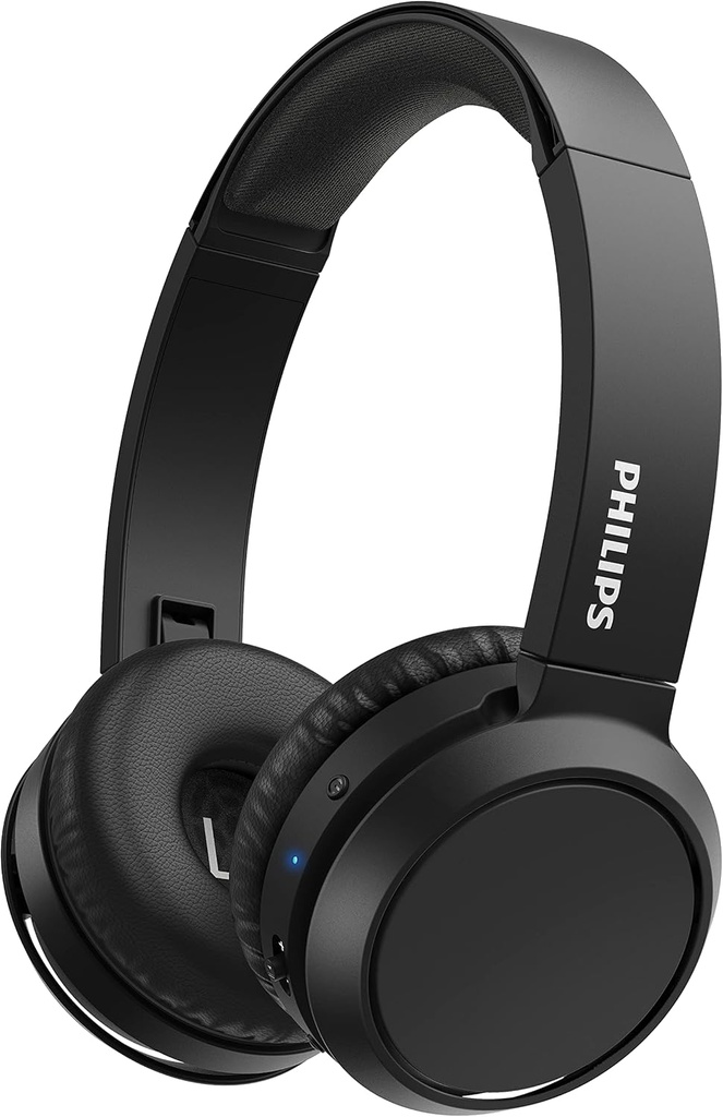 Căști Bluetooth PHILIPS H4205BK/00 cu buton de amplificare a basului, Bluetooth, 29 de ore de redare, funcție de încărcare rapidă, izolare la zgomot, pliabile, negru (negru)