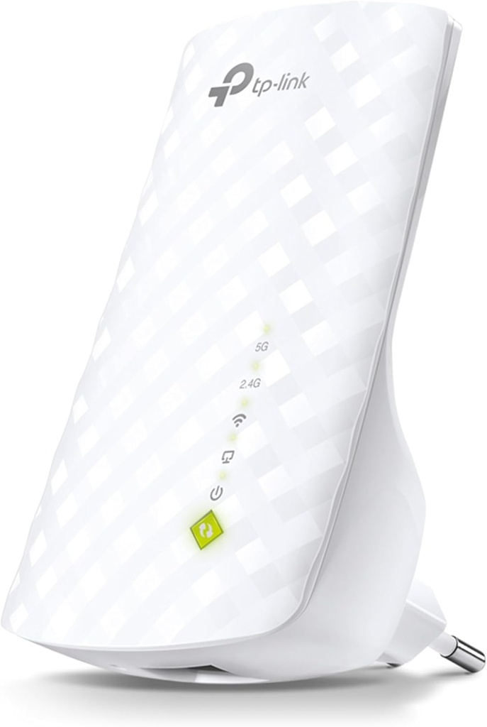 Repetitor WiFi TP-Link Onemesh RE200 și punct de acces wireless, viteză AC750Mbps în bandă dublă, port Ethernet, compatibil cu modem-ruterele