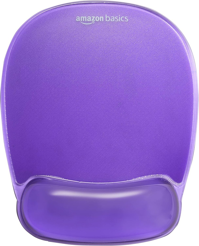Tampă de mouse dreptunghiulară Amazon Basics cu suport pentru încheietura mâinii cu gel de cristal, albastru, 27,4 cm x 21,6 cm x 3 cm