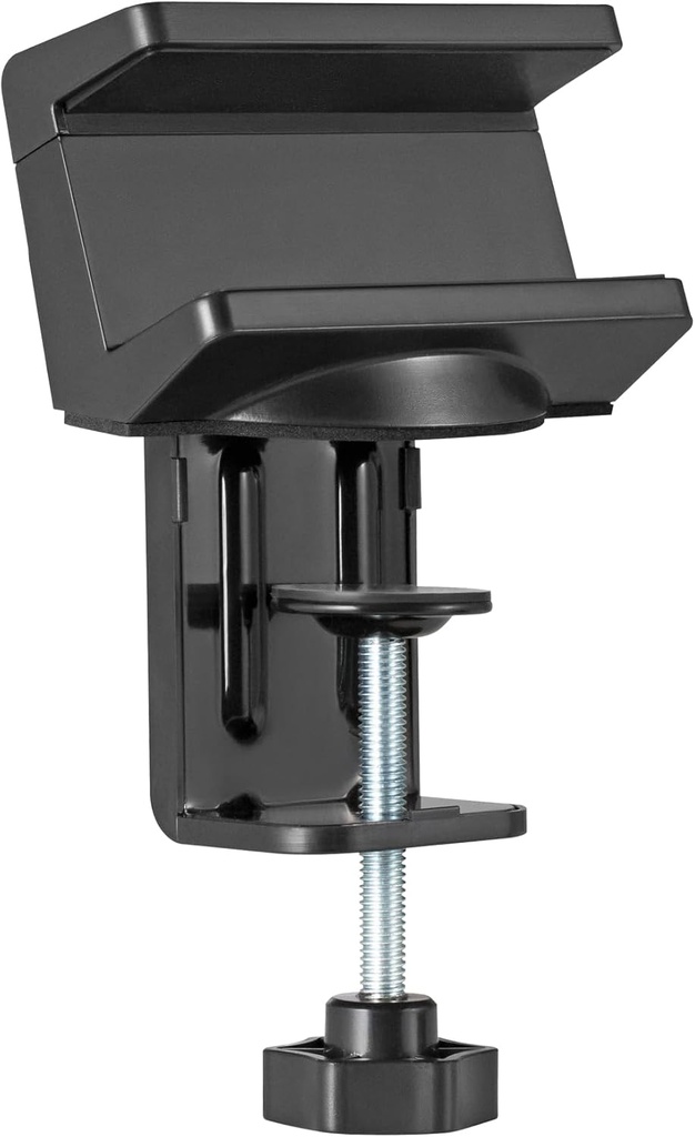 Clemă pentru prize de alimentare MaxTrack NVZ1L - Suport de masă pentru benzi de alimentare sau hub-uri USB cu lățime de 40-60 mm, montare pe birou, suporturi de protecție din silicon, suport pentru presa de alimentare