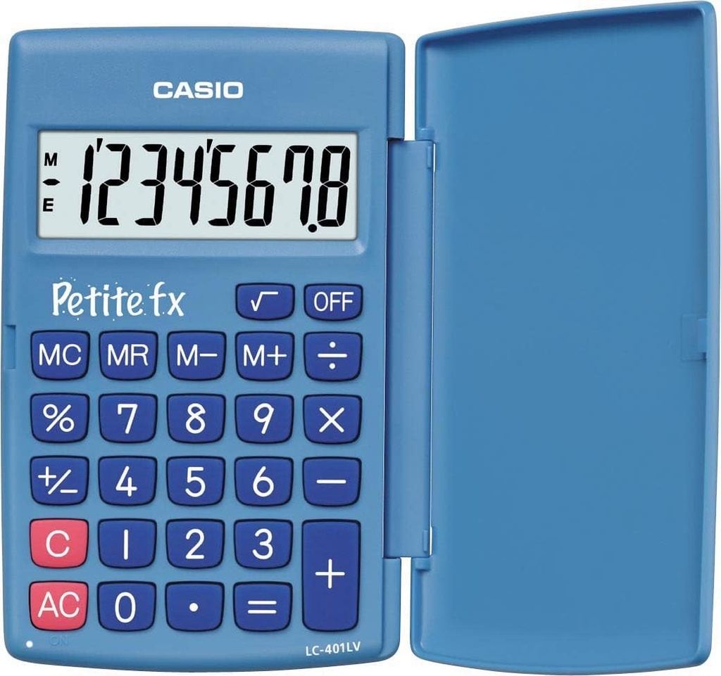 Calculator pentru școala primară Casio LC-401LV-BU-BOITE Albastru