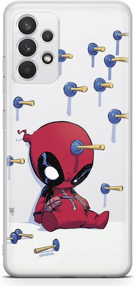 Husa telefon ERT GROUP pentru Samsung A32 4G LTE Model Marvel original si licentiat oficial Deadpool 005 adaptata optim la forma telefonului, partial transparenta