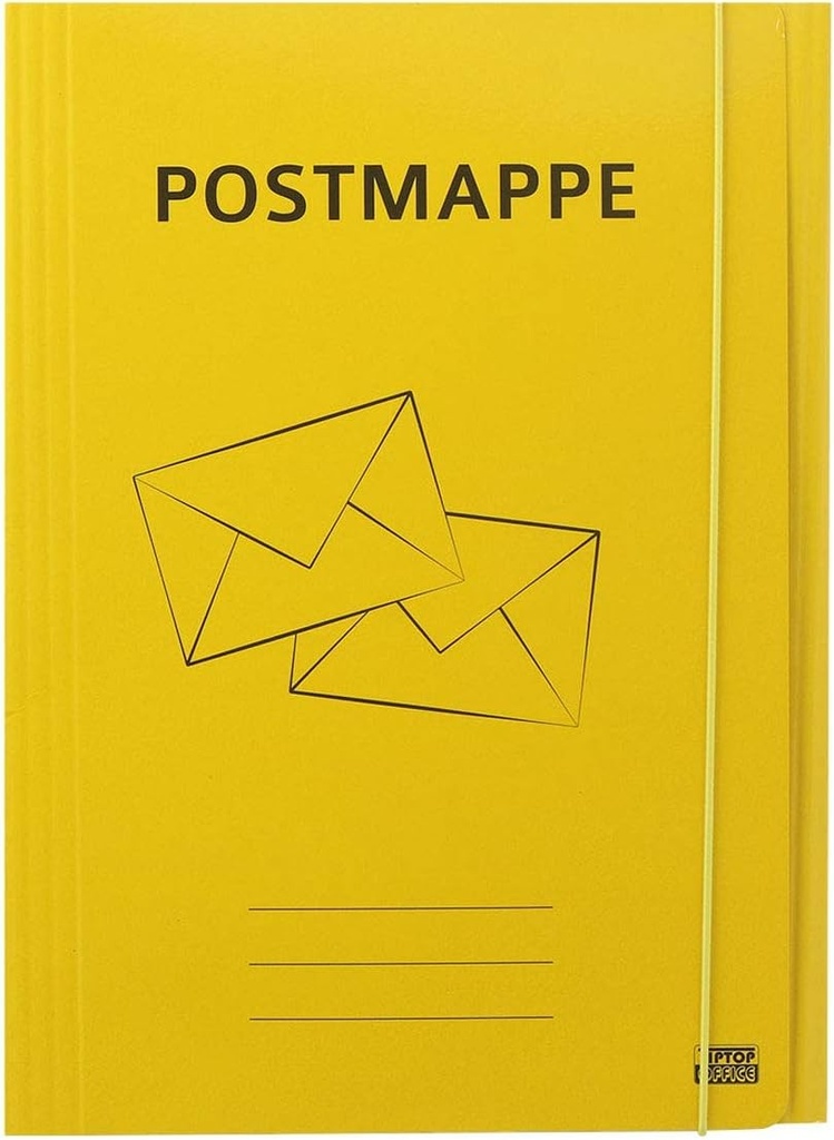 TIPTOP OFFICE Dosar puternic cu trei foi ,,Postmappe" A4, galben, 25,5 x 0,5 x 35 cm, 408228