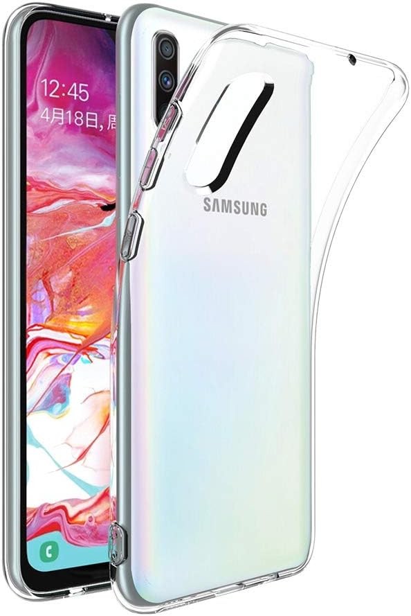 Husa transparenta Captor pentru Samsung Galaxy A50 / A30S, husa flexibila moale si subtire din silicon TPU, protectie completa a corpului cu margine ridicata pentru ecran si camera