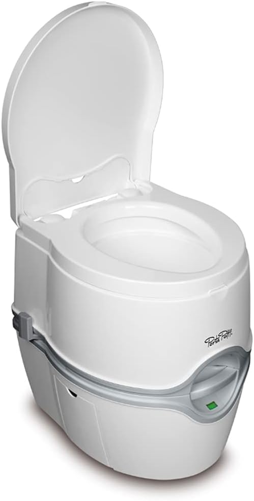 Toaletă portabilă electrică Thetford 92306 Porta Potti 565E, albă, 448 x 388 x 450 mm