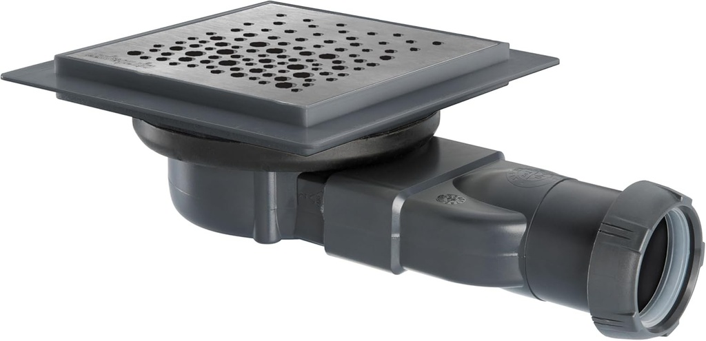 Wirquin 30723970 - Sifon compact Venisio si membrana subtire pentru scurgere de dus, gri