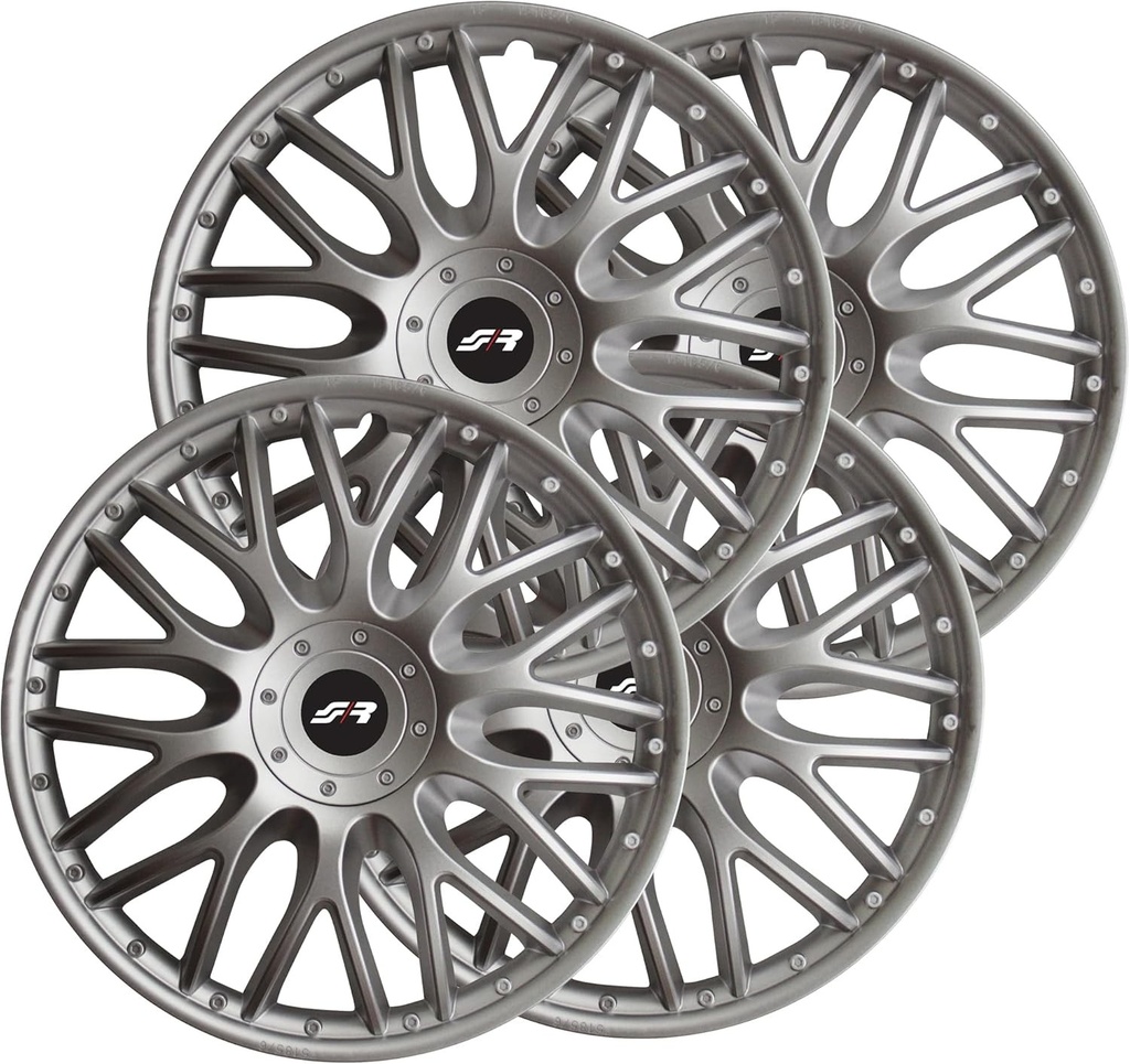 Simoni Racing ORD/15, set de 4 tapite universale pentru roti Orden de 15 inchi, huse roti auto gri argintiu