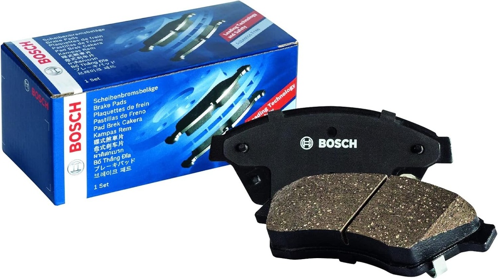 Bosch BP368, placute de frana auto, punte fata, calitate Bosch, reducerea zgomotului si a prafului, certificat ECE-R90, fara cupru, 1 pachet de 4 placute