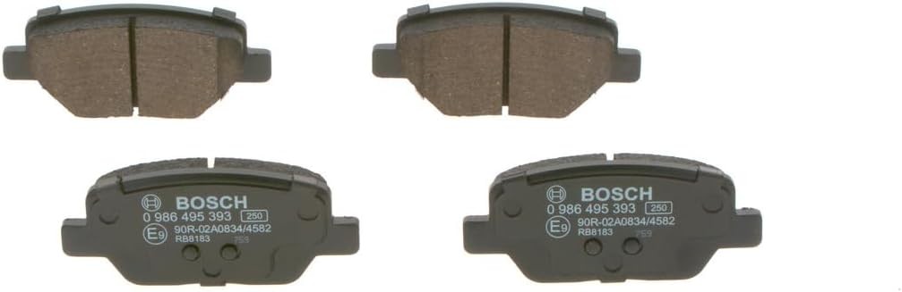 Bosch BP1766, placute de frana auto, punte spate, calitate Bosch, reducerea zgomotului si a prafului, certificat ECE-R90, fara cupru, 1 pachet de 4 placute