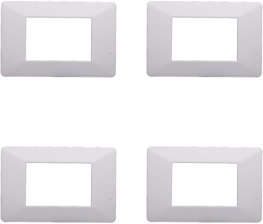 Placa plana ViMAR compatibila, Placi din plastic set 4 bucati, 3 locuri pentru inlocuirea placilor existente - se potrivesc perfect suportului original