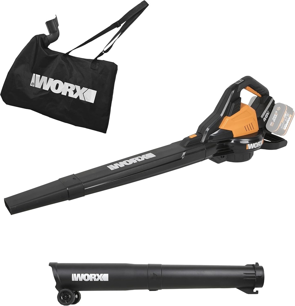 Aspirator fără fir Worx 2 x 20 V WG583E.9 fără baterie și încărcător