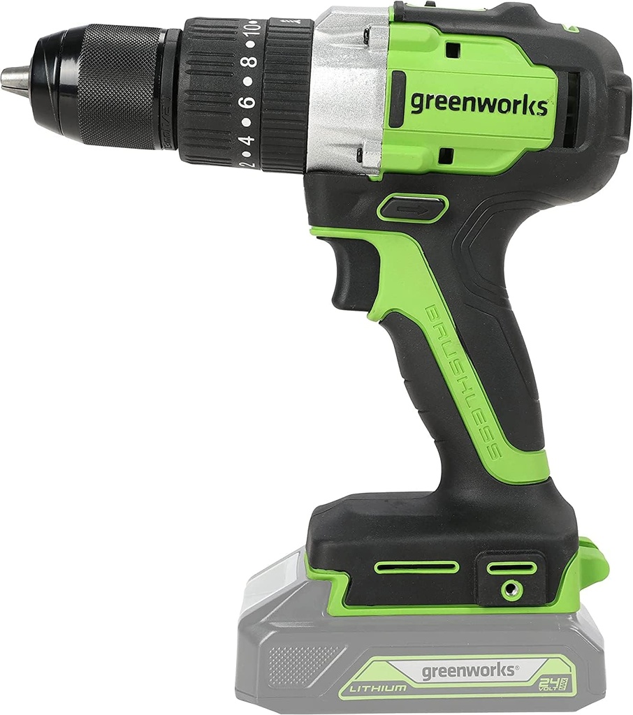 GD24DD60 cu acumulator, Li-Ion 24V 60Nm Cuplu 1700 rpm Diametrul arborelui 1/2 Motor puternic fără perii fără baterie și încărcător