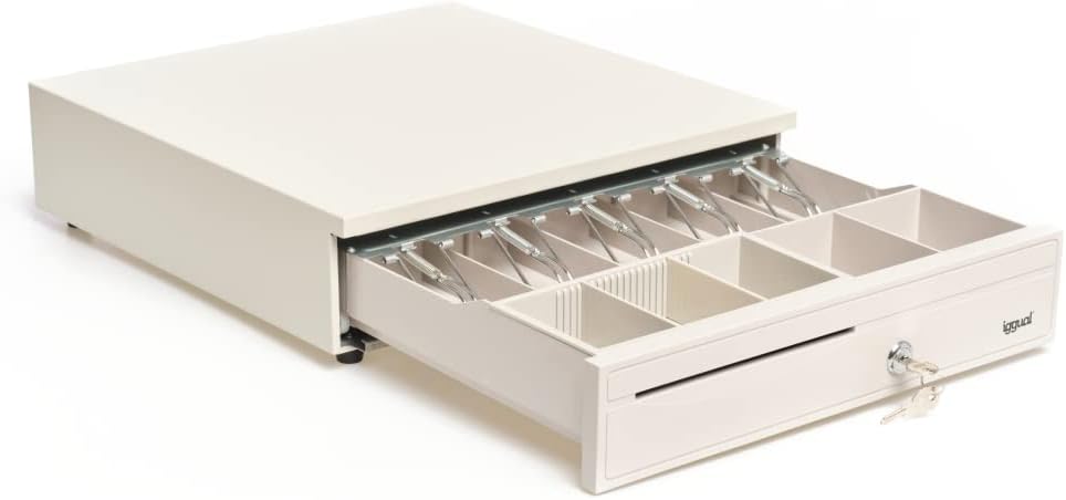 Sertar pentru monede Iggual IRON-3W 41 cm RJ-11 - Alb