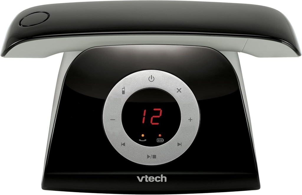 Telefon fara fir DECT cu design retro VTech LS1350 cu robot telefonic digital, blocare apeluri, apeluri hands-free si reapelare, afisaj cu iluminare din spate si tastatura