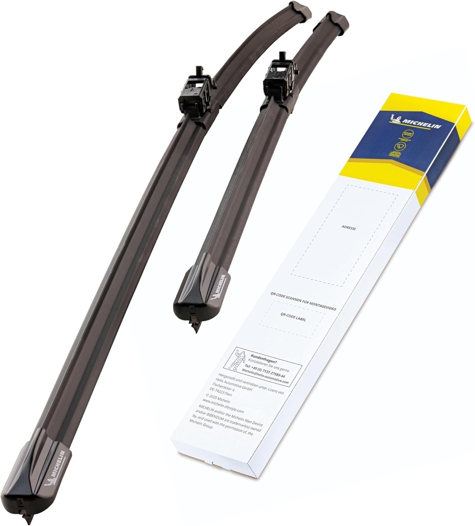 Set de lame de stergator de parbriz MICHELIN ECO231, Mercedes Benz CLA, Clasa A, 600/475 mm, Ambalaj sustenabil