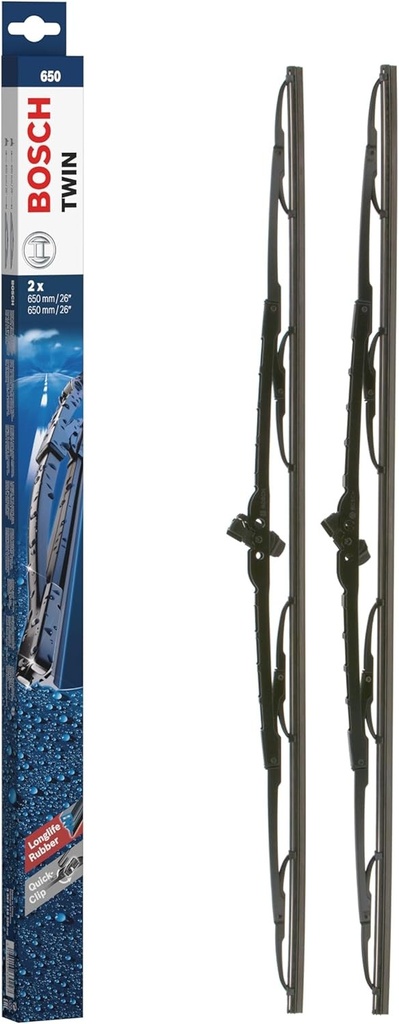 Stergatoare Bosch Twin 650, lungime 650 mm/650 mm, 1 set pentru parbriz fata
