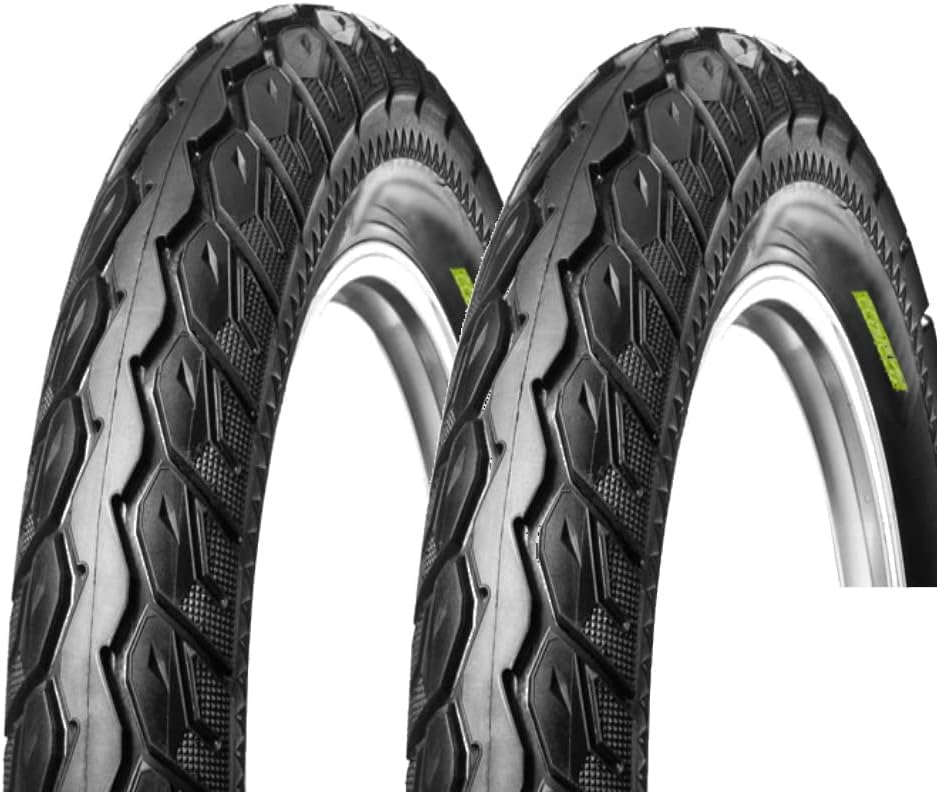 2 x 18x2,50 (64-355) Anvelope pentru scuter rutier pentru adulți Bicicletă electrică Pereche de cauciucuri de 18 inch