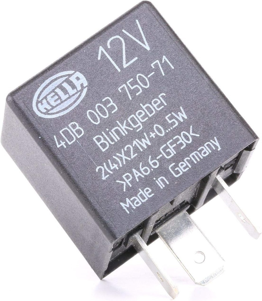 HELLA 4DB 003 750-711 Unitate intermitent - 12V - 3 pini - conectat - electronic - ECE