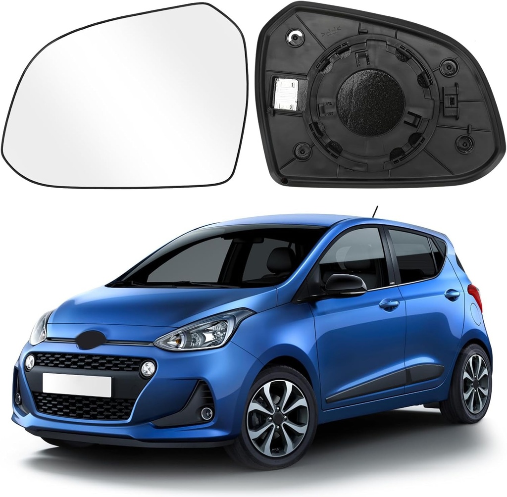 Oglinda de schimb pentru Hyundai i10 2013-2019, oglinda exterioara reglabila, lentila de marsarier (stanga)