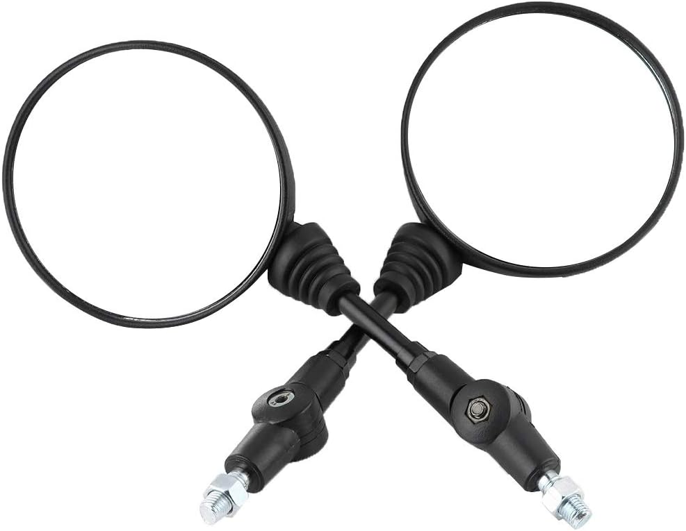 1 pereche de oglinzi retrovizoare pentru motocicleta Oglinzi retrovizoare pentru motocicleta modificate Oglinzi retrovizoare laterale rotunde compatibile cu Kawasaki KLX250 KL250