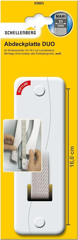 Schellenberg, placa de acoperire, alb, 53803
