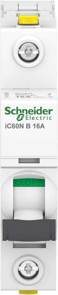 Schneider a9 F03116 interructor magnetotermico ic60 N, 1p, 16 a, b charakteristik