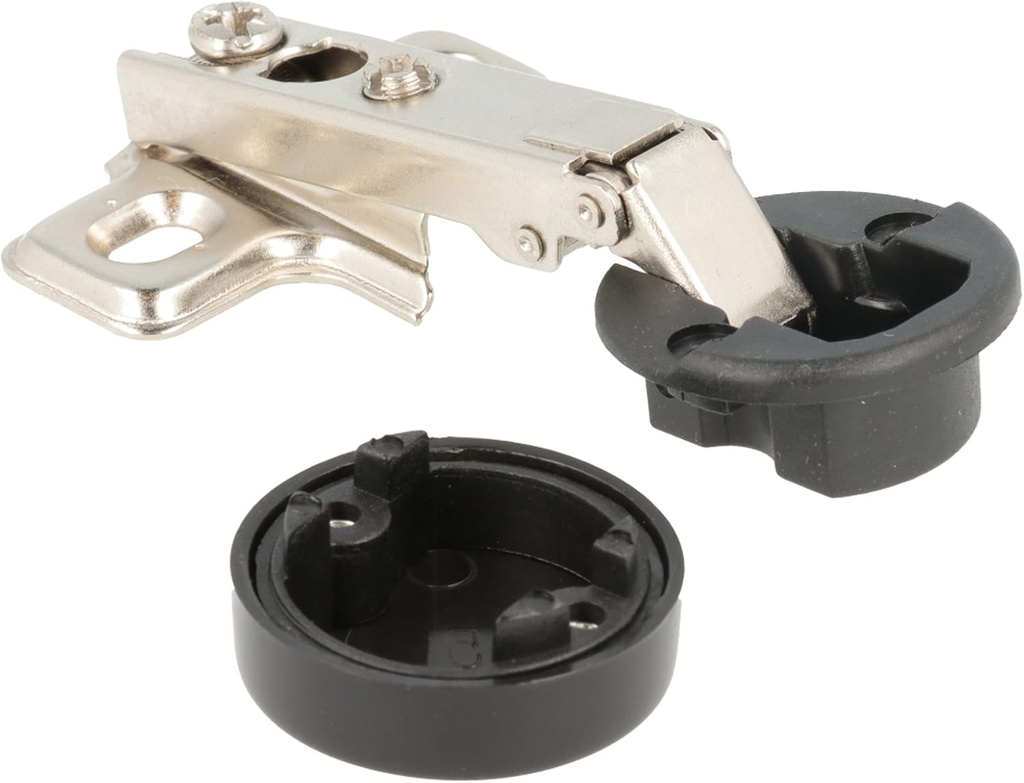 Home System R09059 Două balamale pentru uși din sticlă, nichelate, set de 2 bucăți