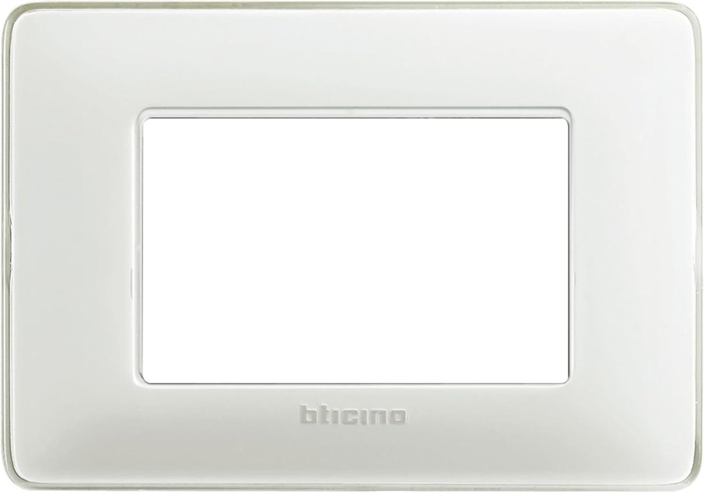 BTicino AM4803CBN Placă Matix cu 3 locuri, gheață