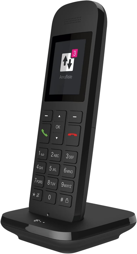Telekom Speedphone 12 cu suport de incarcare Telefon DECT negru fara fir LCD-TFT de 2"