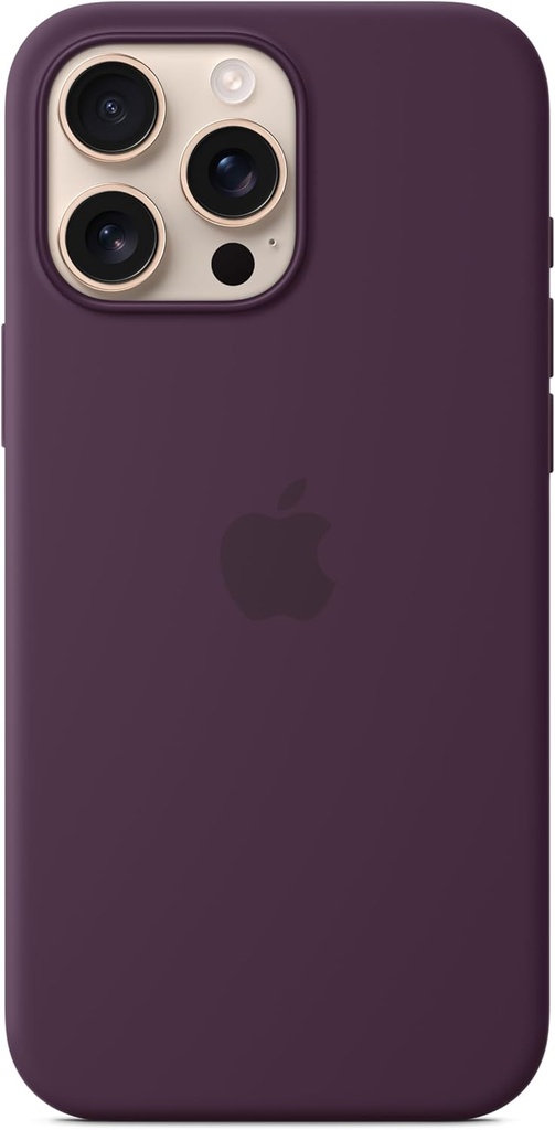 Husă din silicon Apple iPhone 16 Pro Max cu MagSafe – Prune