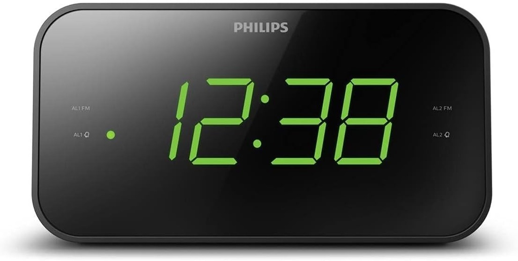 Ceas cu alarma Philips Audio TAR3306 cu radio si afisaj mare, alarma dubla, temporizator de somn si functie de amanare
