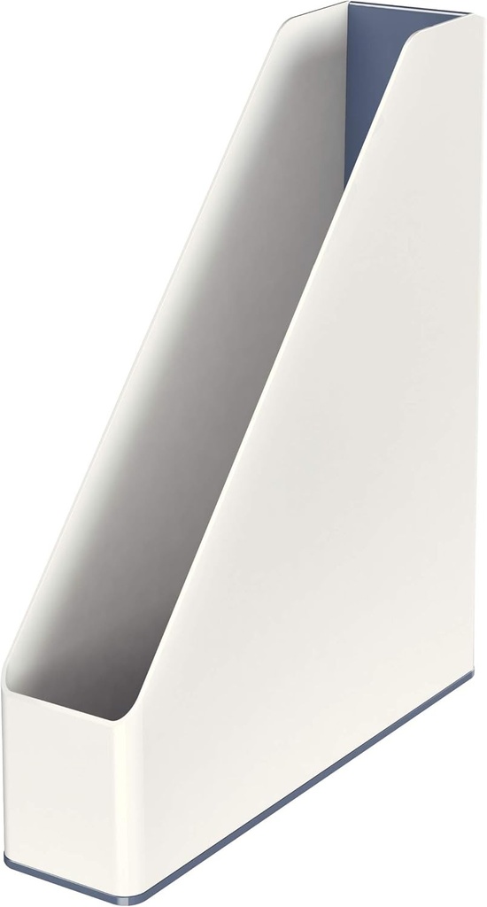 Dosar pentru revista Leitz A4, design in doua tonuri, alb/gri, culoare duo, WOW, 53621001