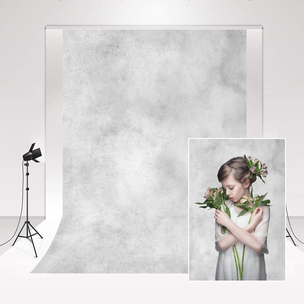 Fundal foto Kate Gri 1,5x2,2m Retro abstract, gri fumuriu, portret, fundal gri deschis, studio foto, fotografie de nuntă pentru copii