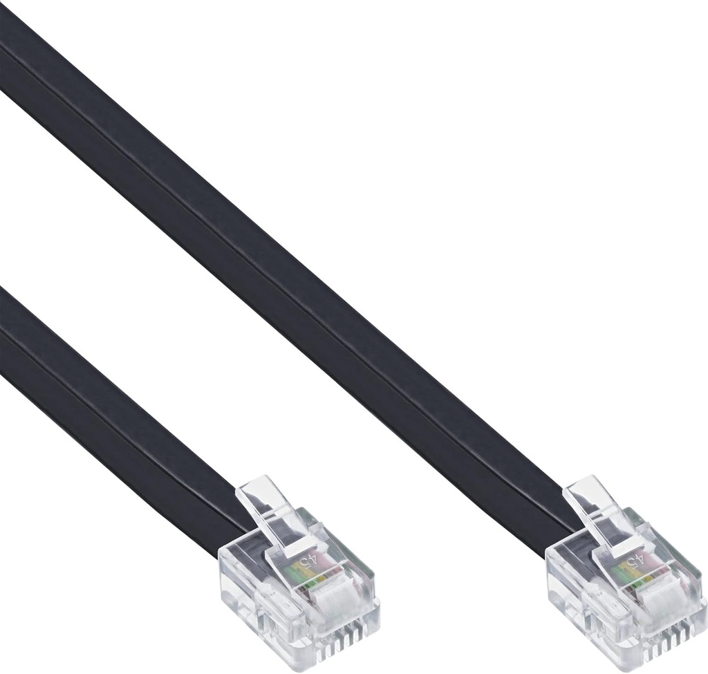 InLine 18842 Cablu modular RJ12, mufa/mufa, 6 fire, 6P6C, 2m