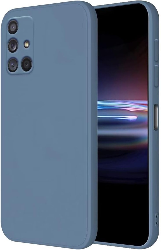 Husa HONLEN pentru Samsung Galaxy A71 4G Husa de protectie, (6,7 inchi) Husa din silicon TPU lichid Anti zgarieturi Husa din silicon moale ultra subtire Gri lavanda
