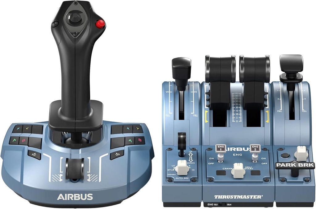 Thrustmaster TCA Captain Pack X Airbus Edition - Licențiat oficial pentru Xbox Series X|S și PC, Ambidextru, Funcție integrată de avion de linie
